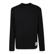 Sort Sweatshirt for Menn