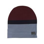 Burgunderblå Ull Beanie