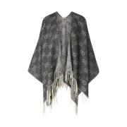 Monogram Logo Poncho Stil