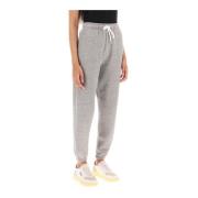 Melange Fleece Sweatpants med snøring