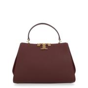 Pebbled Satchel Veske