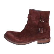 Ankleboots i skinnsuede