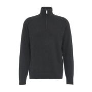 Grå Strikket Turtleneck Aw24