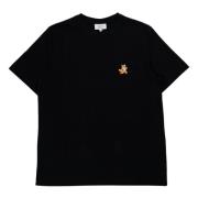 Svart Speedy Fox Patch T-skjorte