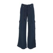 Blå Wide Leg Jeans Aw24