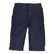 Blå Bermuda Shorts Regular Fit Logo