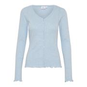 Heather Melange Cardigan Top