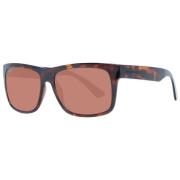 Brun Unisex Solbriller Polarized Trapezoid Stil