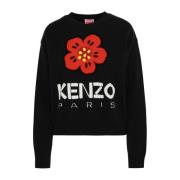 Ribbet Crewneck Blomstergenser