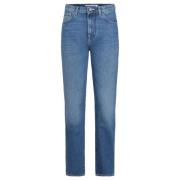 Slim Fit Denim Jeans med Broderi