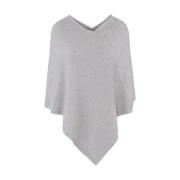 Cashmere Cable Poncho Strikket