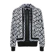 Svart Zip-Through Sweatshirt for Menn