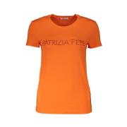 Oransje Strass Tee Elegant Skjorte