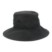 Svart Nylon Bucket Hat med Logo