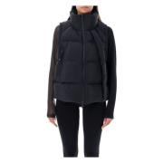 Svart Puffer Vest Yttertøy Aw24