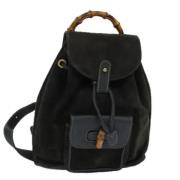 Pre-owned Suede backpacks