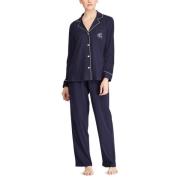 Marine Lauren Ralph Lauren Hammond Knit Collar Pj Set Nattøy