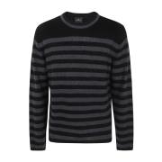 Sort Crew Neck Genser