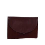 Pre-owned Suede clutches