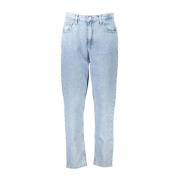 Høy Midje Tapered Bomullsjeans