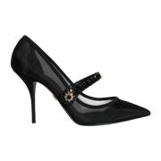 Krystallhæl Mary Jane Pumps