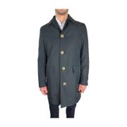 Klassisk Navy Blå Trenchcoat