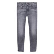 Sort Slim Fit Distressed Jeans