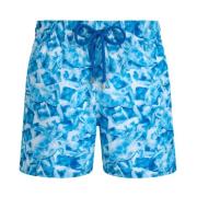 Ultralyse og sammenleggbare Iced Turtles badeshorts for menn