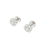 Pre-owned White Gold earrings