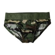 Camouflage Brief Undertøy Grønn Elastisk