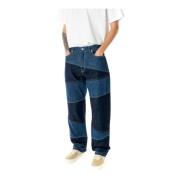 Patchwork Botan Loose Jeans