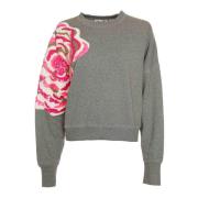 Paljettblomst Sweatshirt