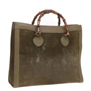 Pre-owned Suede handbags