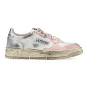 Hvit Rosa Medalist Lave Sneakers