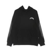 Svart Panther Brodert Hettegenser Lettvekts Sweatshirt