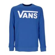 Klassisk Crewneck Sweatshirt True Blue/Hvit