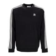 Svart 3-Stripes Crewneck Sweatshirt