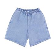 Denim Carpenter Shorts med Verktøylommer