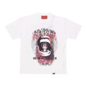 Cobra Mouth Print Tee White Men's T-Shirt