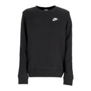 Svart/Hvit Crewneck Club Fleece Genser