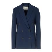 Dobbeltspent gabardine blazer