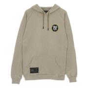 Monogram Lettvekts Hettegenser Beige