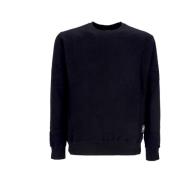 Crewneck Sweatshirt Brodert Label Svart