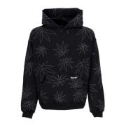 Svart Plantlife Fleece Hoodie Herre