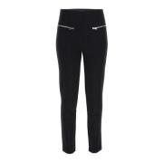 Høy Midje Skinny Leggings med Lommer