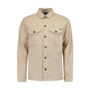 Melange Button Closure Overshirt