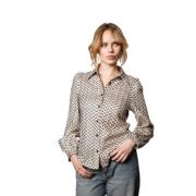 Gullmønstret Eleganse Bluse