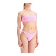 Rynket Bandeau Bikini Sett