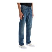 Slitte denim jeans, rett passform