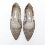 Pre-owned Suede flats